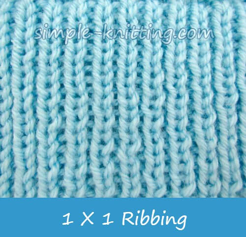 Rib Stitch in Knitting - 2 Easy Patterns