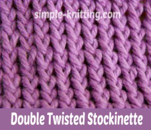 Twisted Stockinette