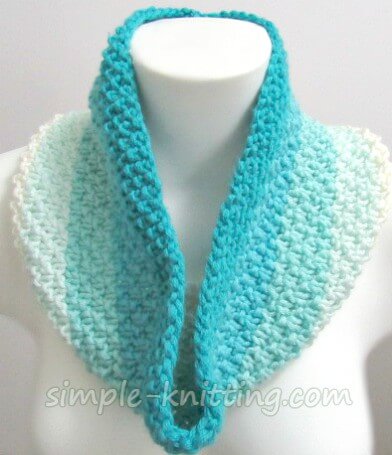 Marina Knit Cowl Pattern Simple Knitting Com