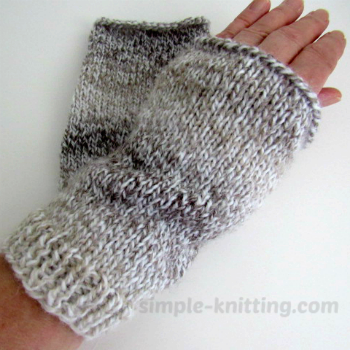 free pattern for knitted hand warmers