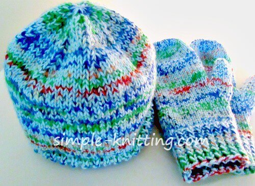 free knitting pattern for mittens on 2 needles