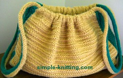 Knitted Bag - Beginners Knitting Pattern